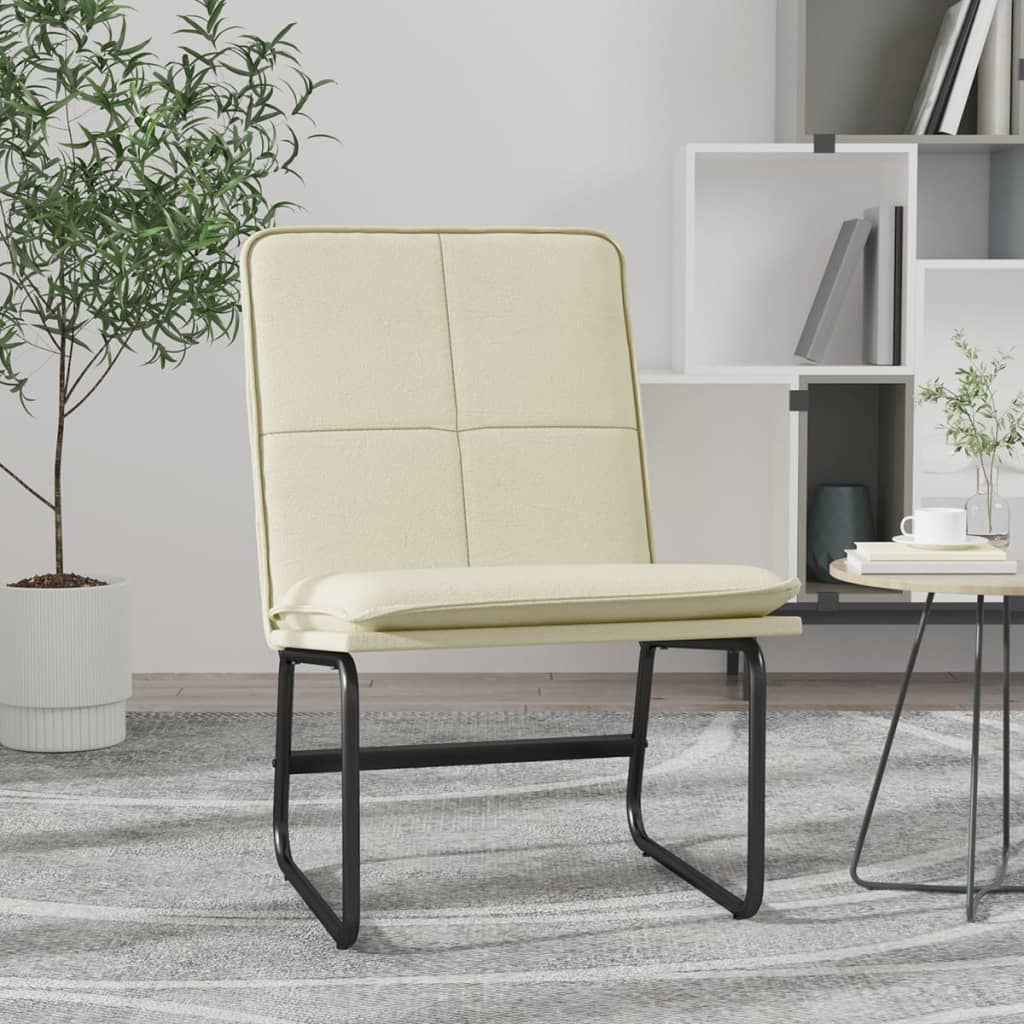 vidaXL Cadeira lounge 54x75x76 cm couro artificial preto